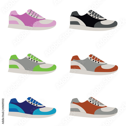 The sport shoes
