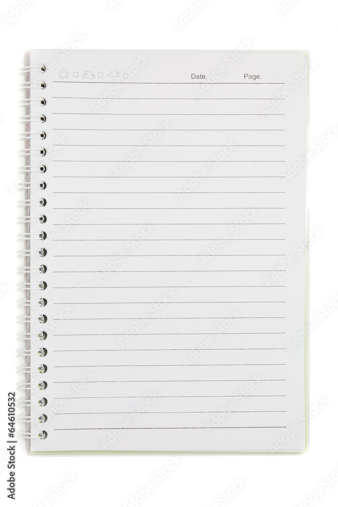 notebook with lined notebook with lined