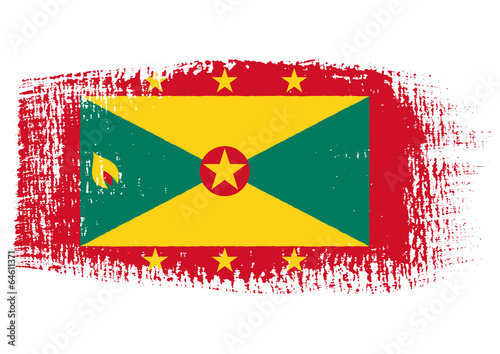 brushstroke flag Grenada