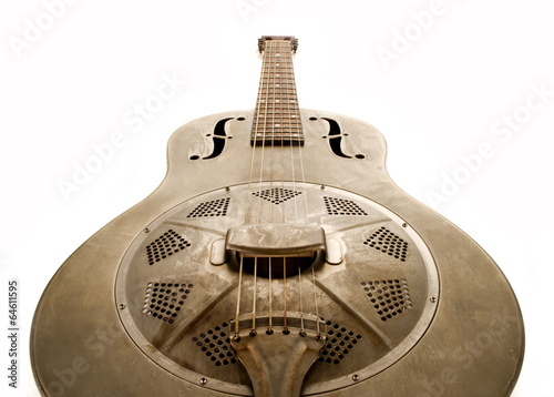 Εκτύπωση καμβά resonator blues guitar isolated