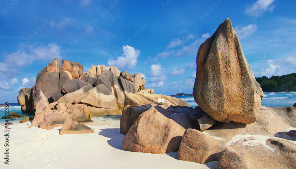 unique granite rocks in Seychelles