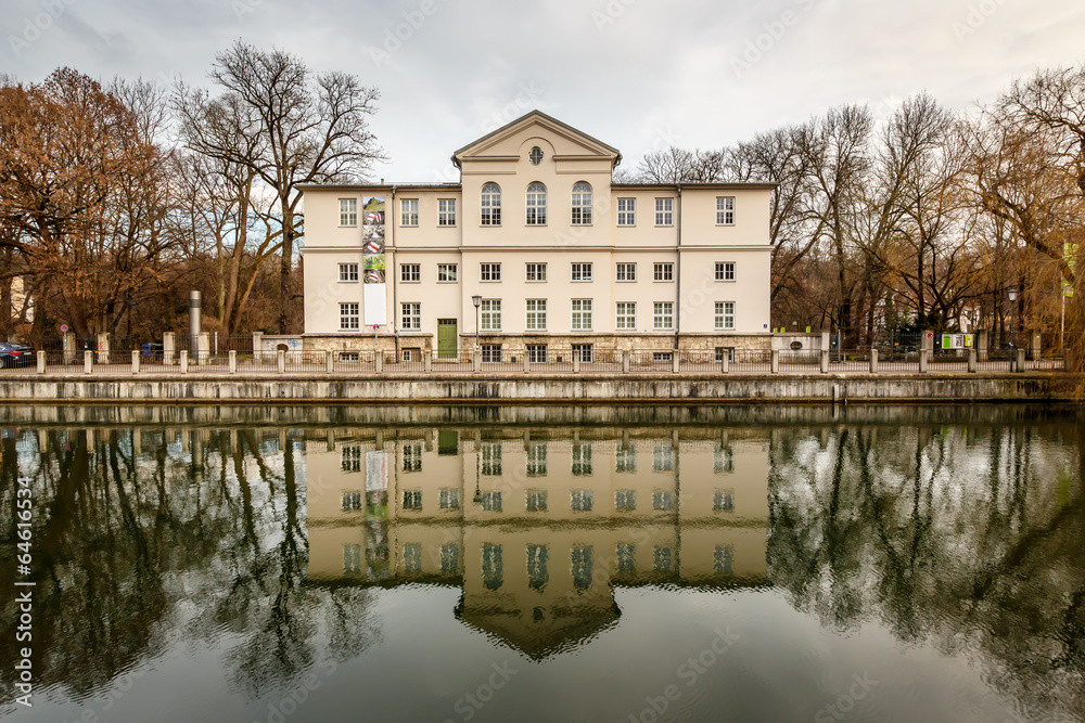 Alpines Museum in the Bank of Isar River in Munich, Upper Bavari