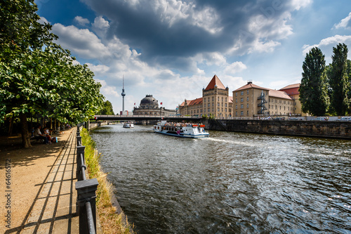 Photography River Spree Embankment and Museum Island, Berlin, Germany