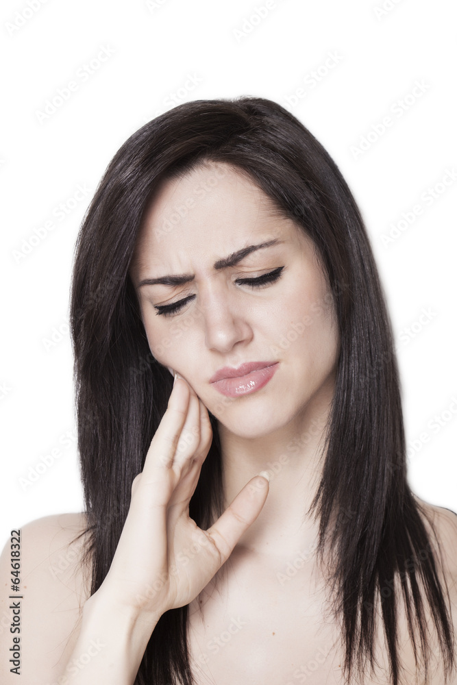 Girl with toothache Girl with toothache