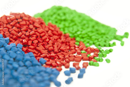 Obraz na płótnie plastic polymer granules