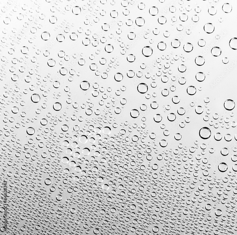 Water drop on black and white background (Process dark black and Water drop on black and white background (Process dark black and