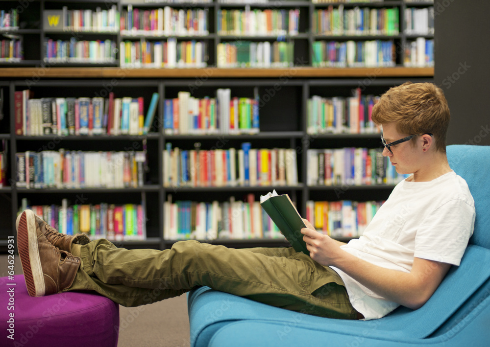 student in library student in library