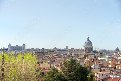 Rome, skyline from Pincio, Italy