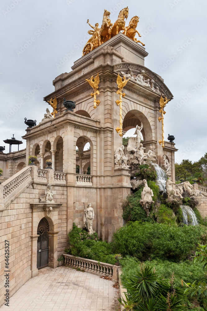Parco della Ciutadella, fontana della cascata, Barcellona Parco della Ciutadella, fontana della cascata, Barcellona