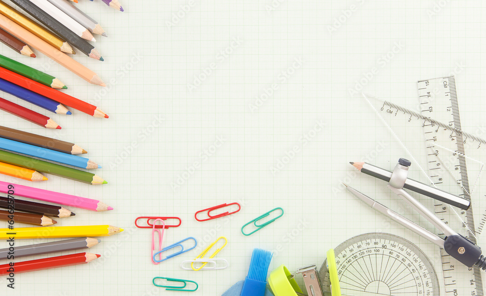 stationery tool on graph paper stationery tool on graph paper