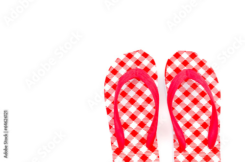 Flip flops isolated white background