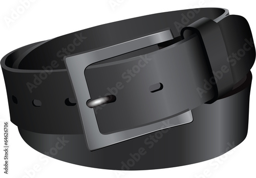 Black leather strap