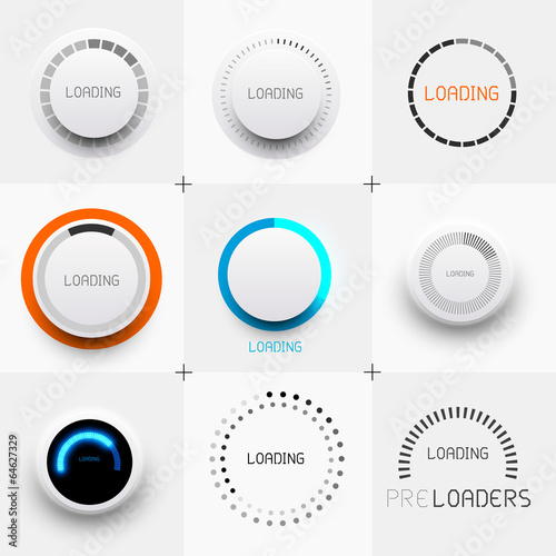 Set of Preloaders  - for progress loading items