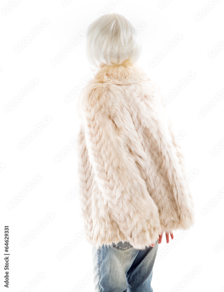 Rear view of a senior woman thinking with her hands behind back Rear view of a senior woman thinking with her hands behind back
