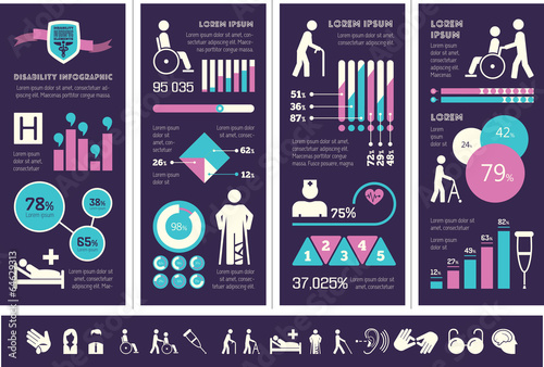 Disability Infographic Template.