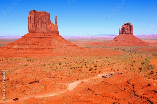 Famous Wild West view over Monument Valley, Arizona, USA