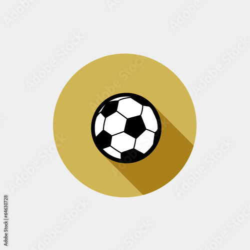 Vector soccer ball flat icon