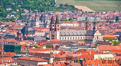 Blick auf die Innenstadt der fränkischen Großstadt Würzburg photo