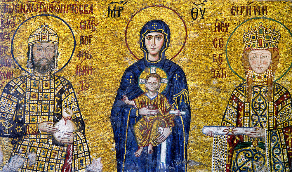 Fresque chrétienne à Sainte Sophie