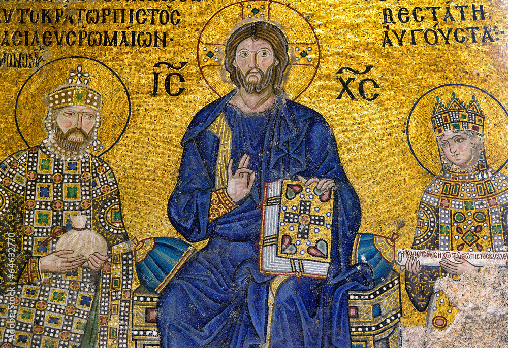 Fresque chrétienne à Sainte Sophie Stock Photo Adobe Stock