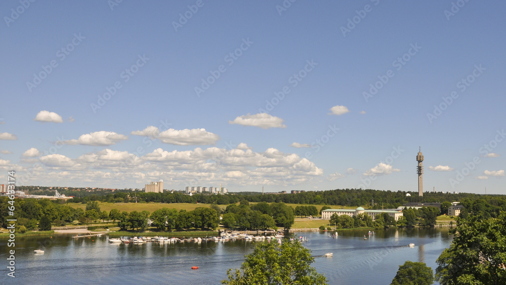 Stockholm, Fernsehturm, Östermalm, Wassersport, Schweden