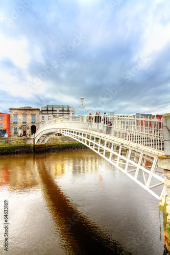 Fotografie, Obraz Dublin, Ha&#39;penny Bridge HDR