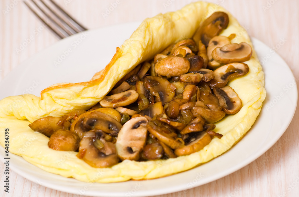 Omelet with mushrooms Omelet with mushrooms