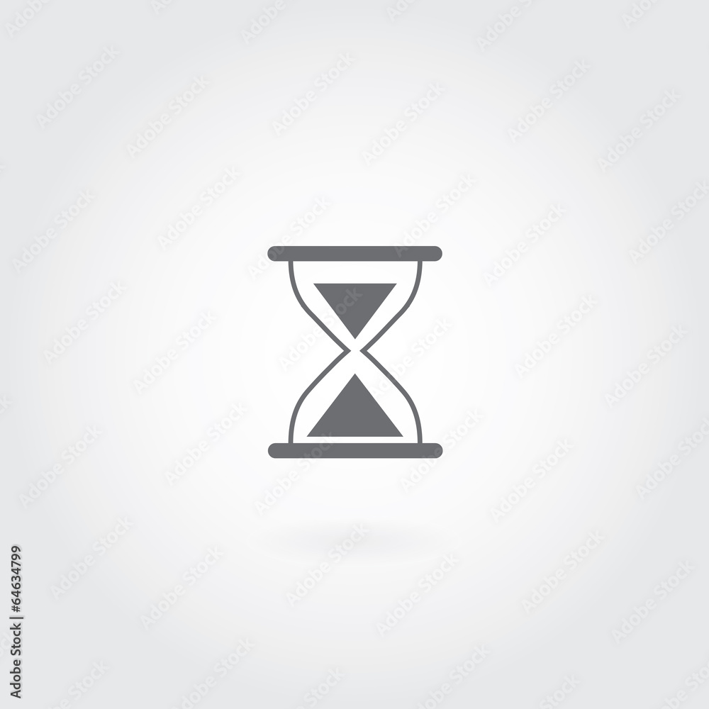 Hourglass vector icon Hourglass vector icon