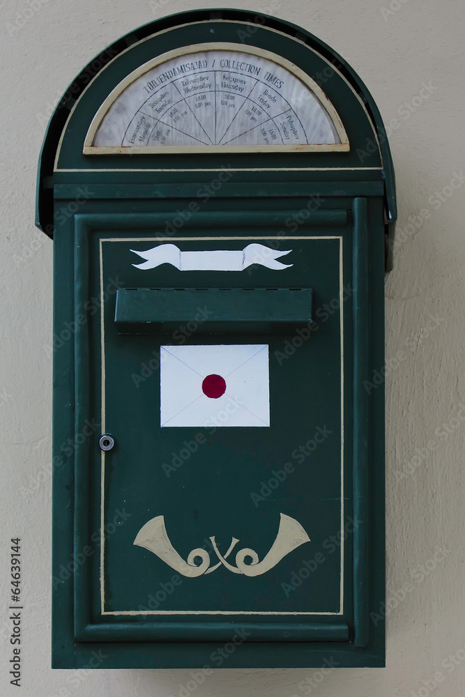 oldfashioned mail box in Tallinn
