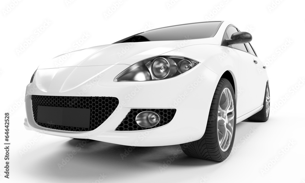 Fototapeta premium 3d rendered illustration of a small car