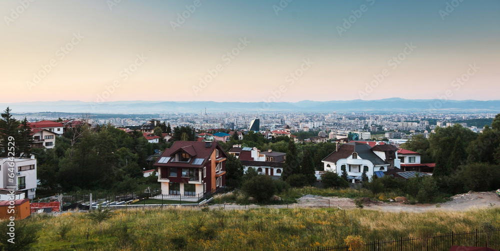 Obraz premium Summer landscape from Sofia valley.
