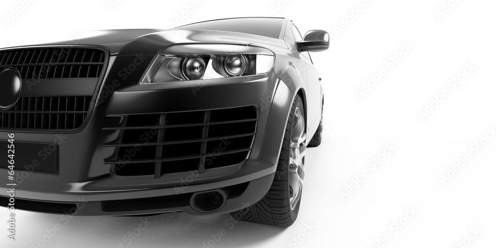 3d rendered illustration of a SUV coupe