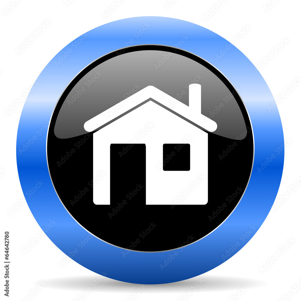 house blue glossy icon house blue glossy icon