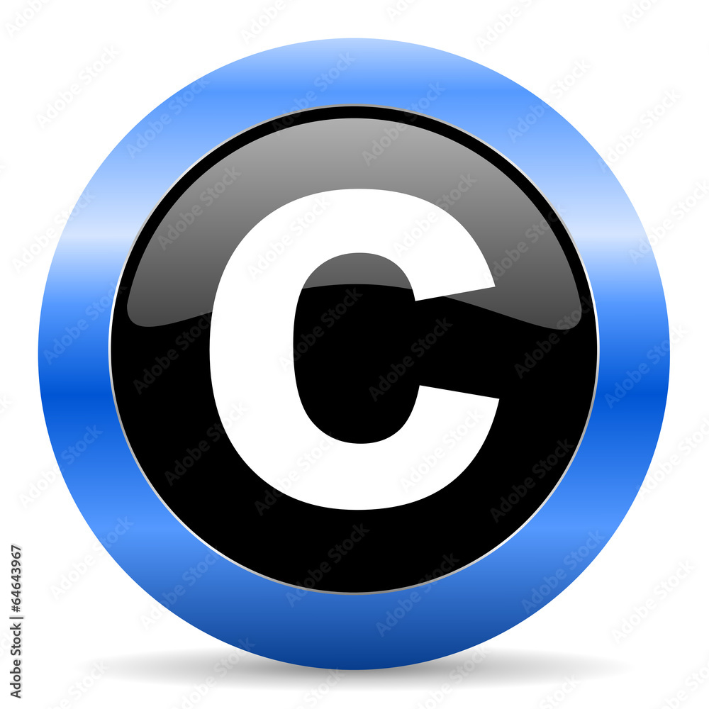 copyright blue glossy icon copyright blue glossy icon