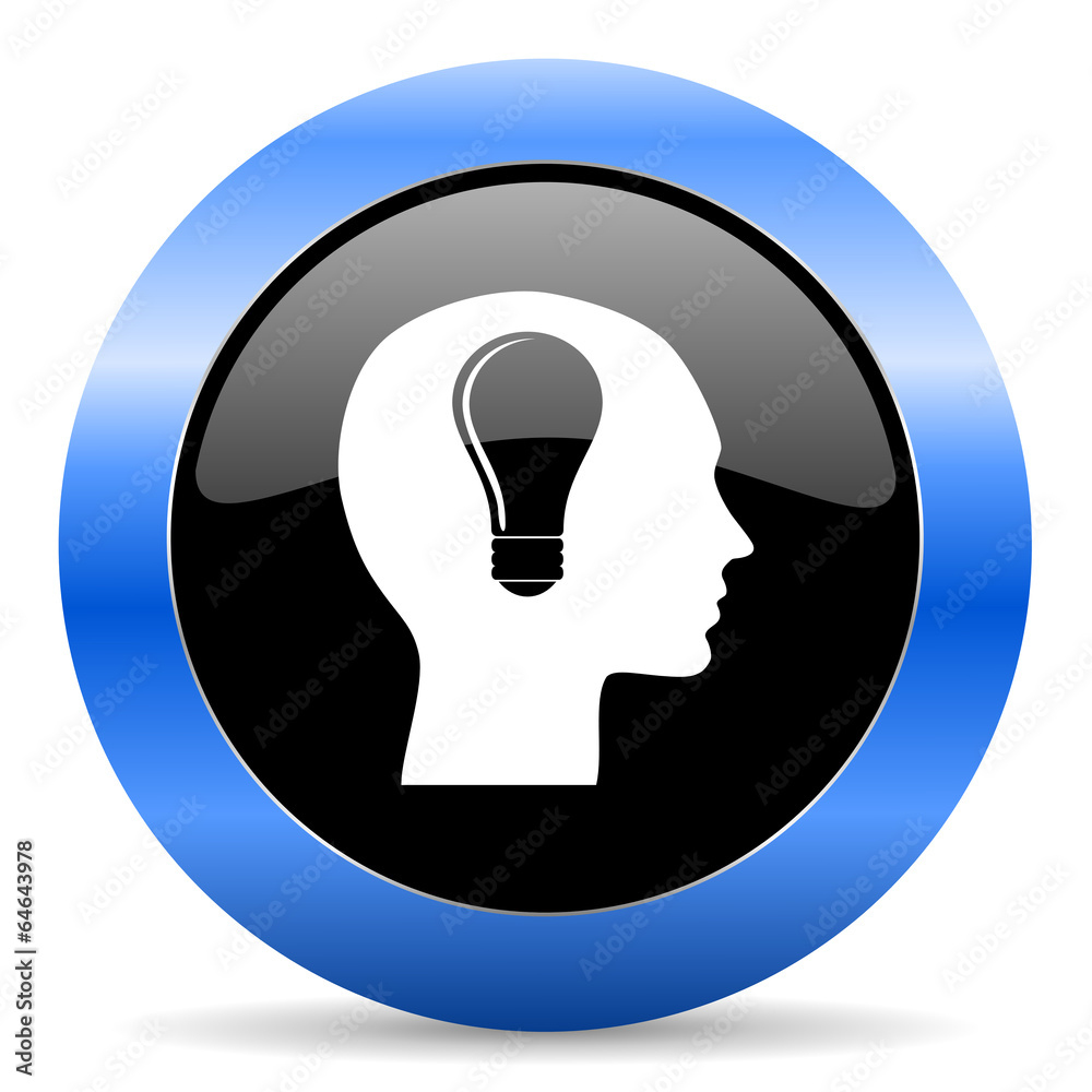 head blue glossy icon head blue glossy icon
