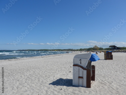 Strandkorb Nr.1 an der Ostseeküste, Schleswig-Holstein