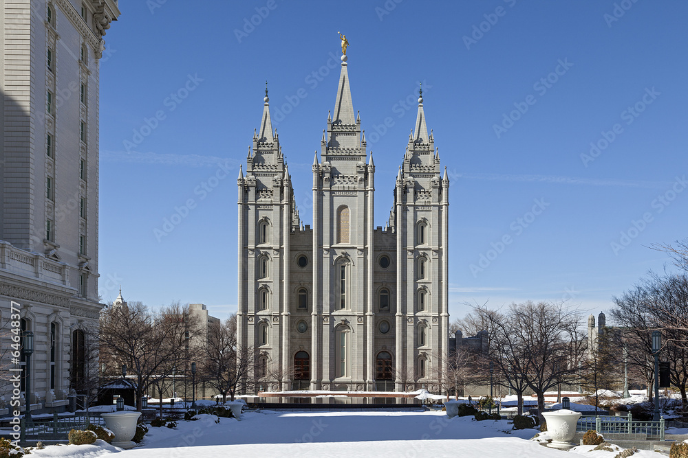 The Salt Lake Temple in Utah