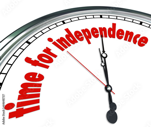 Time for Independence Clock Go Your Own Way Self Reliant photo