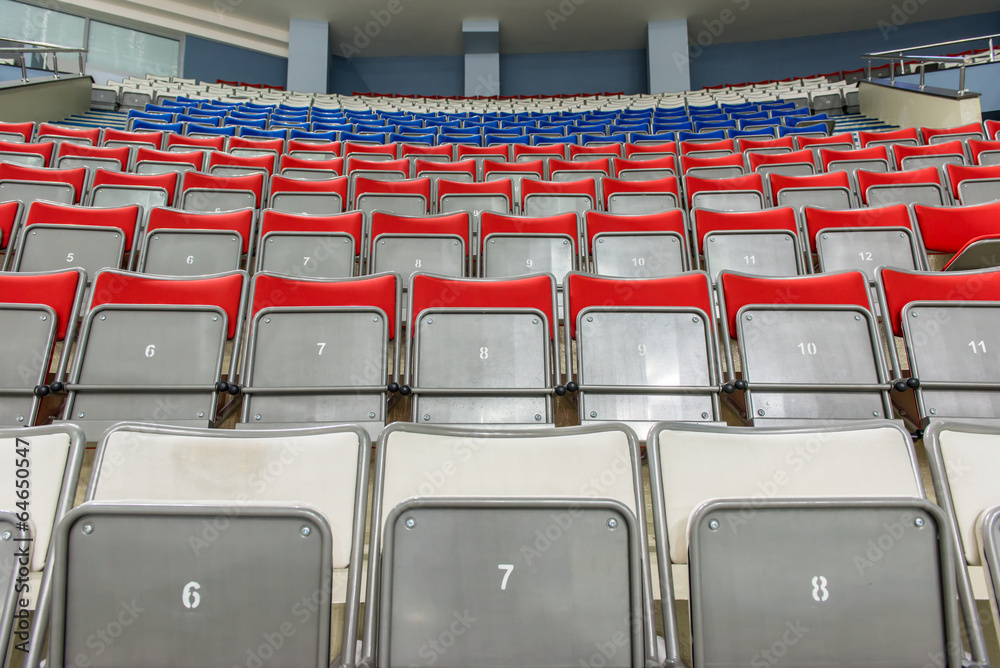 Naklejka premium Empty seats on ice arena