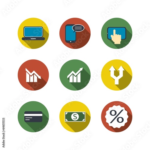 Set of business icons