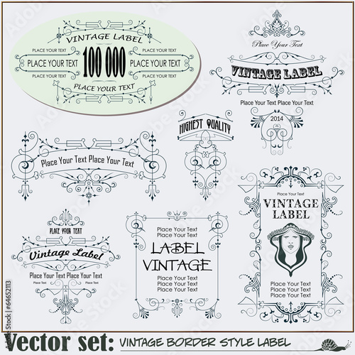 Border style labels on different topics