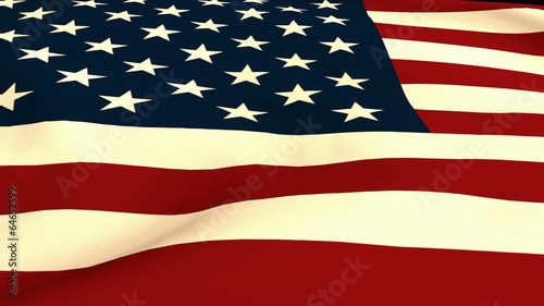 waving Flag usa - seamless loop