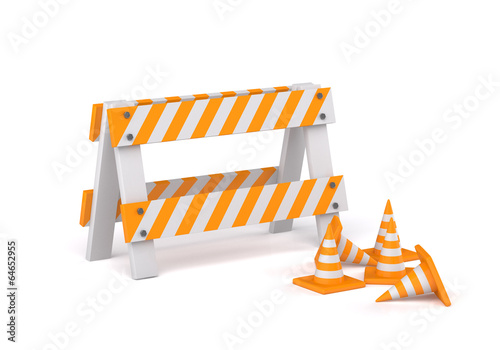 3d road barrier