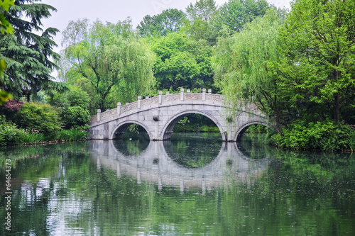 stone arch bridge,landscape of Hangzhou,China. photo