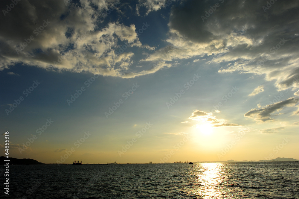 Sea Sunset and Cloudscape