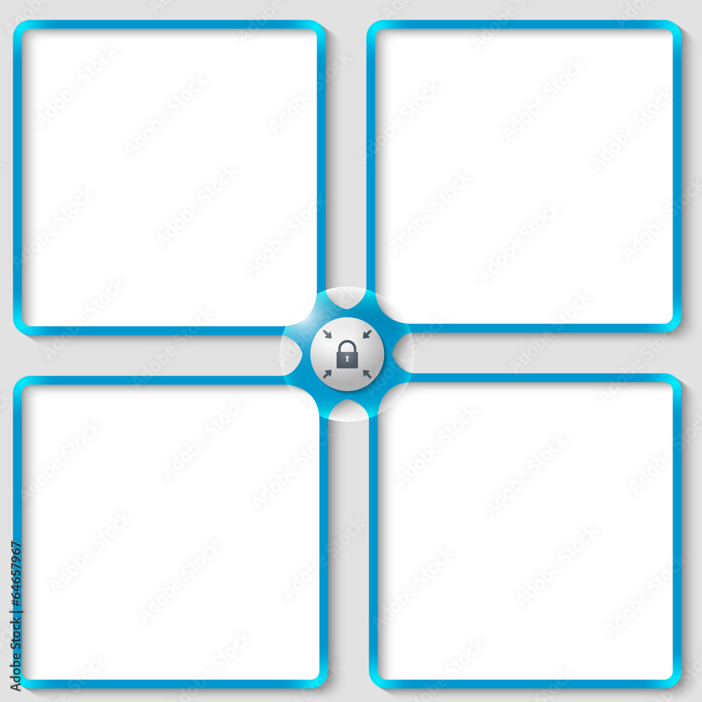 four vector associated text frames with padlock and arrows four vector associated text frames with padlock and arrows