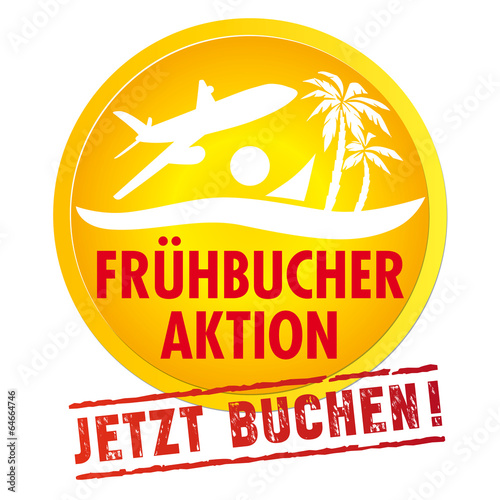 Frühbucher Aktion gelb