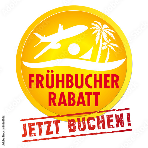 Frühbucher Rabatt gelb