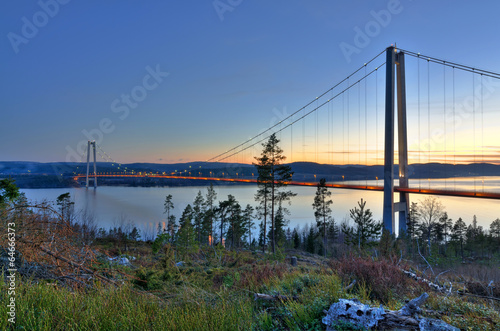 Bridge over Swedish fjord