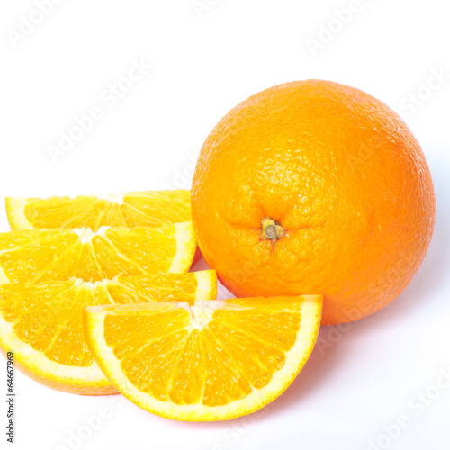 Fototapeta Naklejka Na Ścianę i Meble -  Juicy orange Isolated